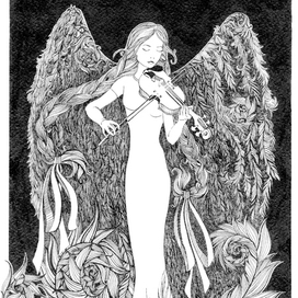 Дева со скрипкой (авторский повтор)