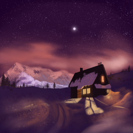 Зимний домик