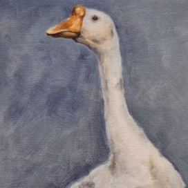 Картина маслом "Гусь"