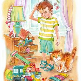 Иллюстрация к детским рассказам М. Георгиева