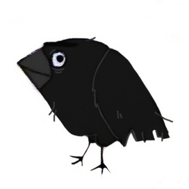 Скетч птицы (Ворон)