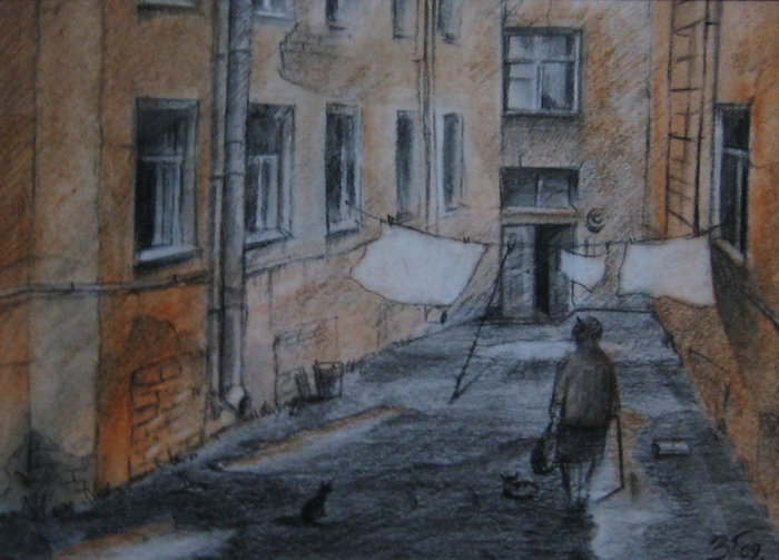 двор колодец