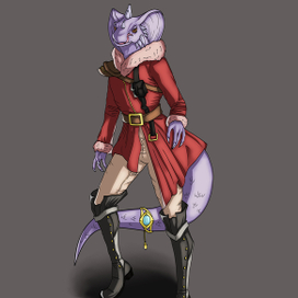 Дизайн персонажа - человек ящерица