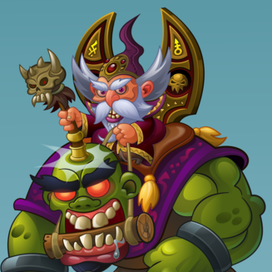 Колдун верхом на орке