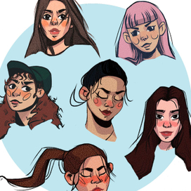 Танцующие девушки