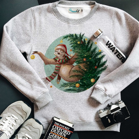 Принт с ленивцем