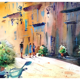 Солнечная Итальянская улочка