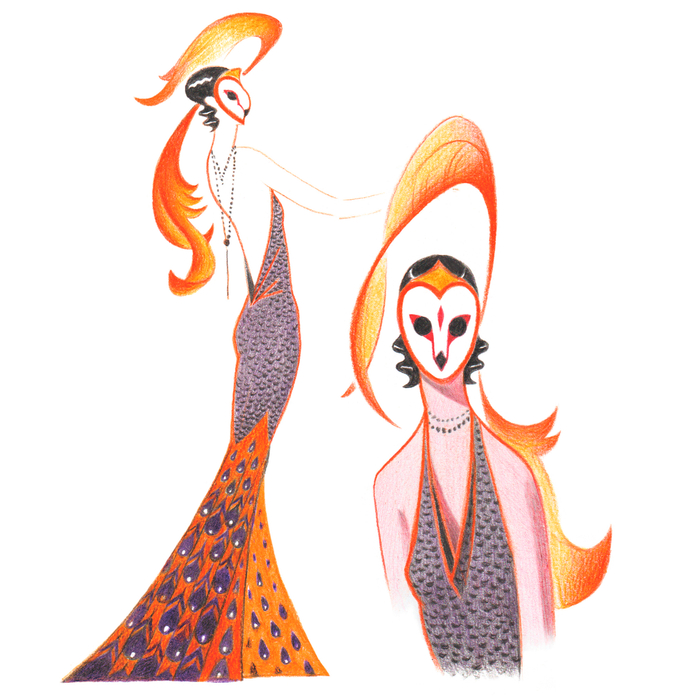 Дама в маске сипухи