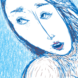 Оглядывающаяся девушка