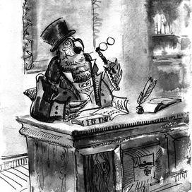 На Руси гнездятся птицы,                            Но попугай из-за границы.                            Он думает совсем не так,                            Хотя красив и не дурак.