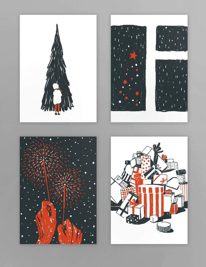 новогодние открытки