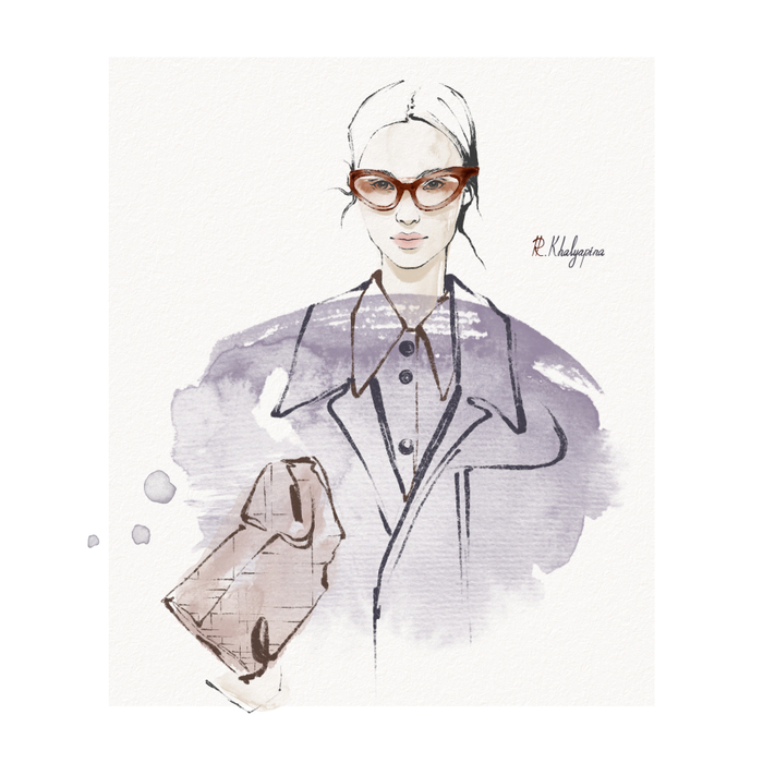 Редакционная fashion-иллюстрация для digital-журнала