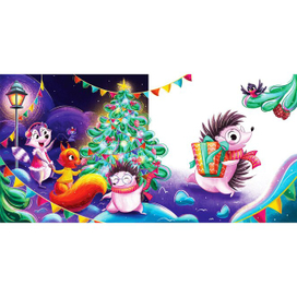 Новый год у зверят в лесу