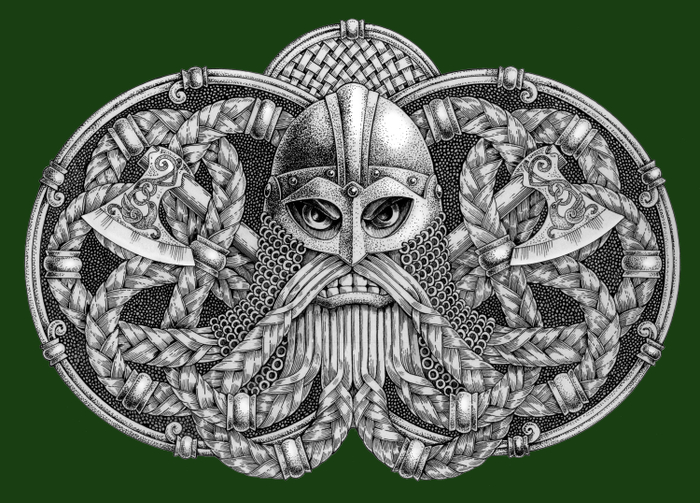 Эскиз пряжки (бронзовое литьё)