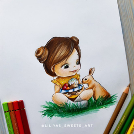 Девочка с заей