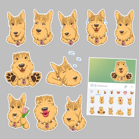 Портретные стикеры