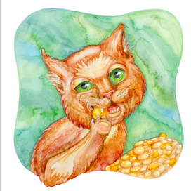 Кот с сундуком