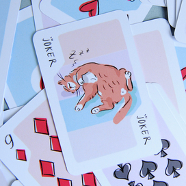 Иллюстрации для игральных карт "Коты"