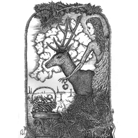 Девушка с оленем