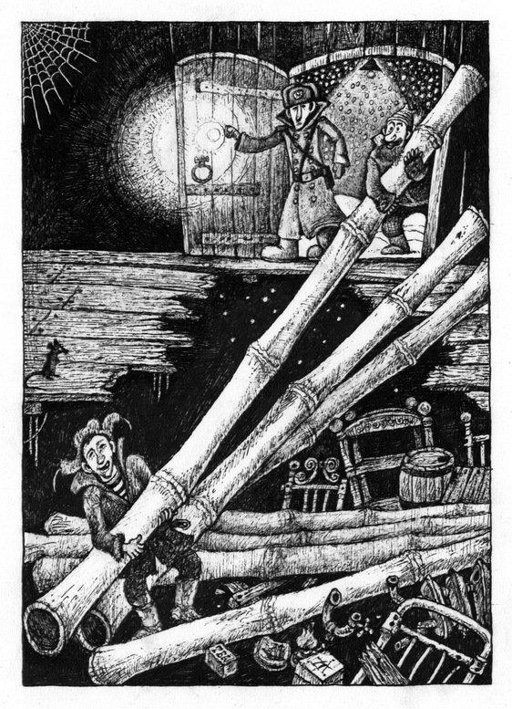 илл-я к "Самая легкая лодка в мире", Ю. Коваль.