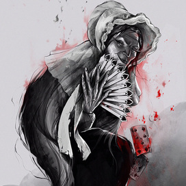 Иллюстрация для плаката к спектаклю "Пиковая дама"