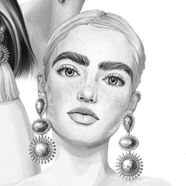 Иллюстрация для ювелирного бренда