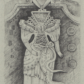 Анна на шее.Эскиз