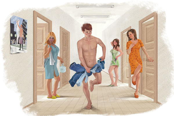 ЧП в обшежитии.