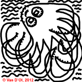 Васьминог теплого моря