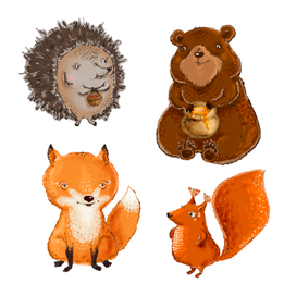 Лесные звери