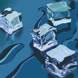 Кусочки льда