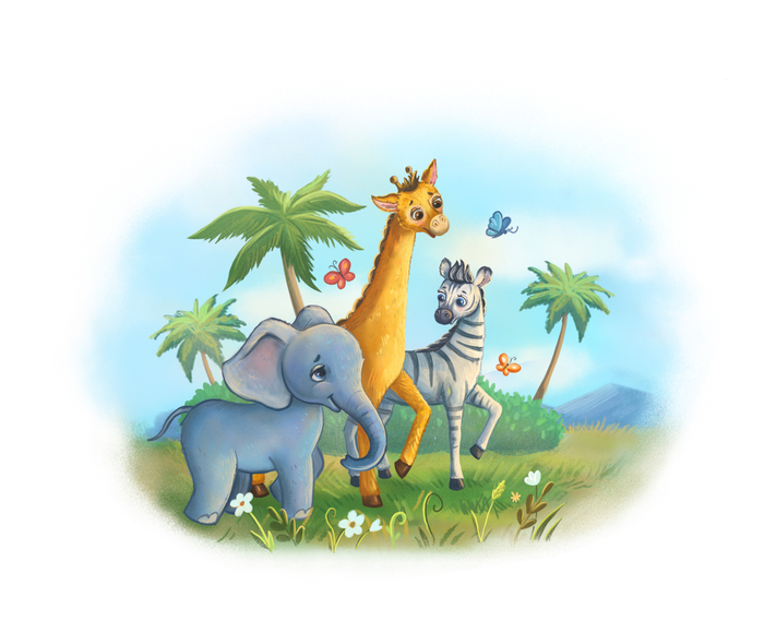 Веселые зверята