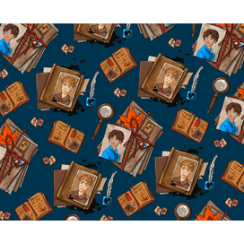 Форзац для книги «The Lampliters Bookshop» Софи Остин