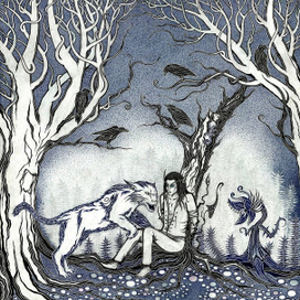 Ферал друид нападает на эльфа крови