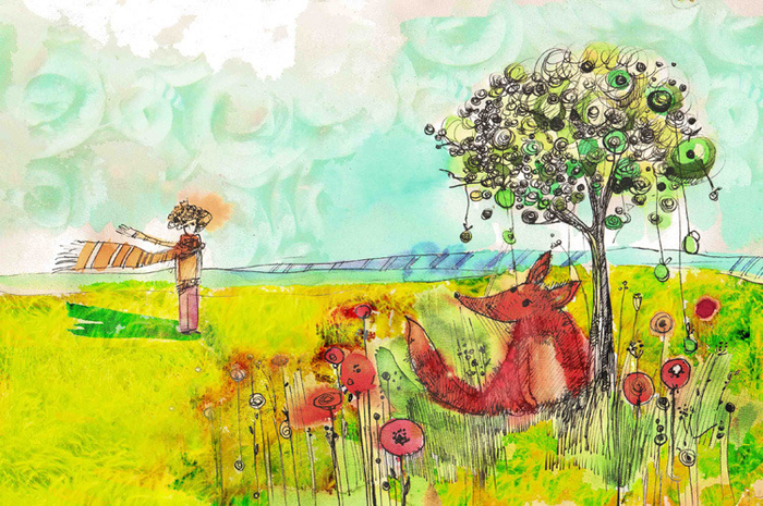 маленький принц и лисёнок