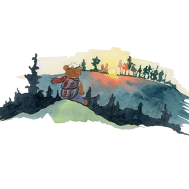 Вечером в лесу