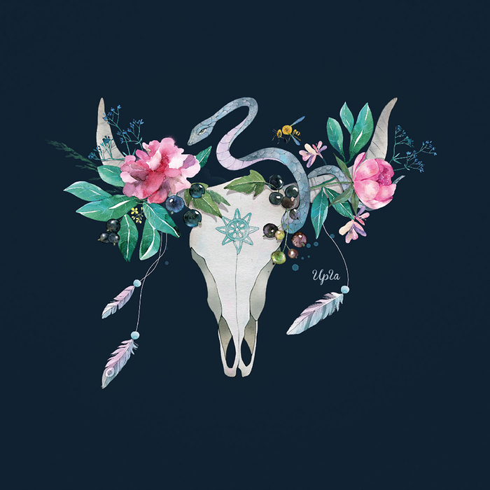 Змея в цветах