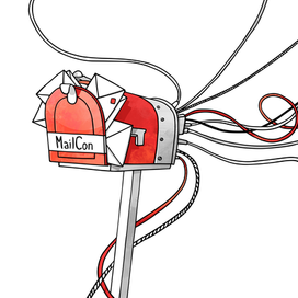 Mailbox for mailcon ad