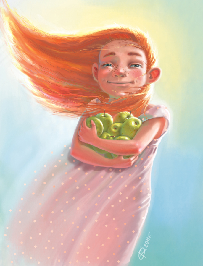 Солнце и яблоки