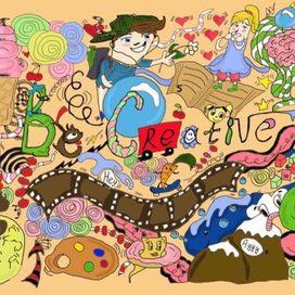 "Be Creative" Дудл Арт
