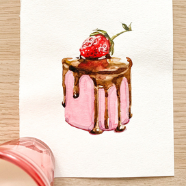 акварельная иллюстрация