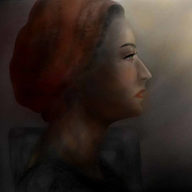 девушка в платке