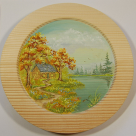 тарелки декоративные - пейзаж