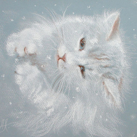 Снежинку ловить