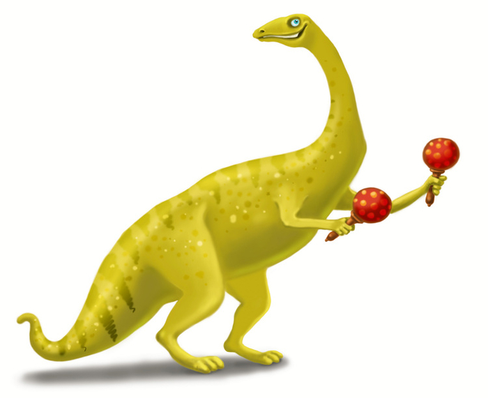 Динозавры. Скетч-иллюстрация 4