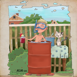 Лето в деревне