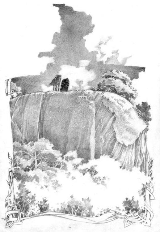 Властелин колец. Чёрный всадник на откосе.