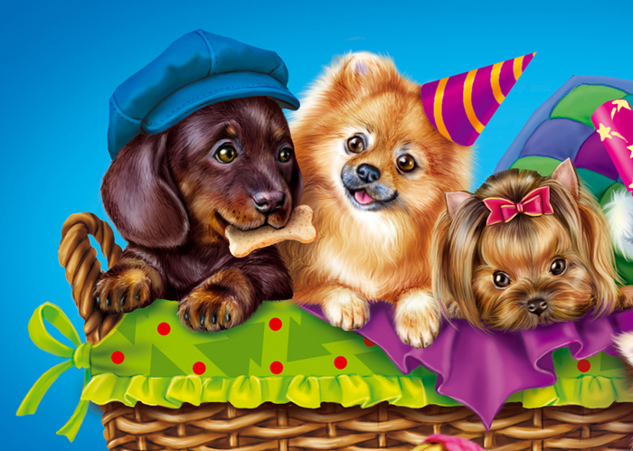 фрагмент иллюстрации на новогоднюю упаковку