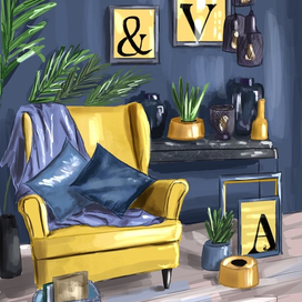 Скетч интерьера