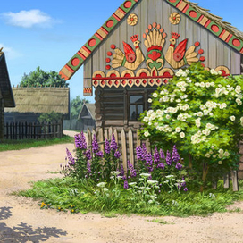 деревенская улица (проба)